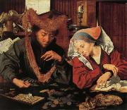 Marinus van Reymerswaele A Moneychangr and His Wife oil on canvas